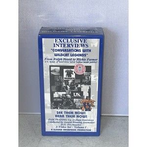 U. OF KENTUCKY BASKETBALL VHS - “Converstions With Wildcat Legends” Box Set Of 2